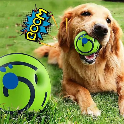 Pet Chew Ball for Cats and Dogs - No Battery, Self-Activated Squeaky Toy for Fun & Training - Perfect for Teeth Cleaning