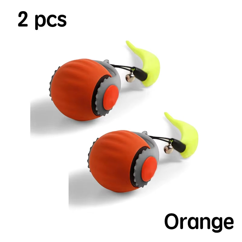 1/2PCS Interactive Cat Toys Ball Auto Electric Rolling Ball Toys for Cats/Kitty Pets Smart Automatic Teaser USB Rechargeable