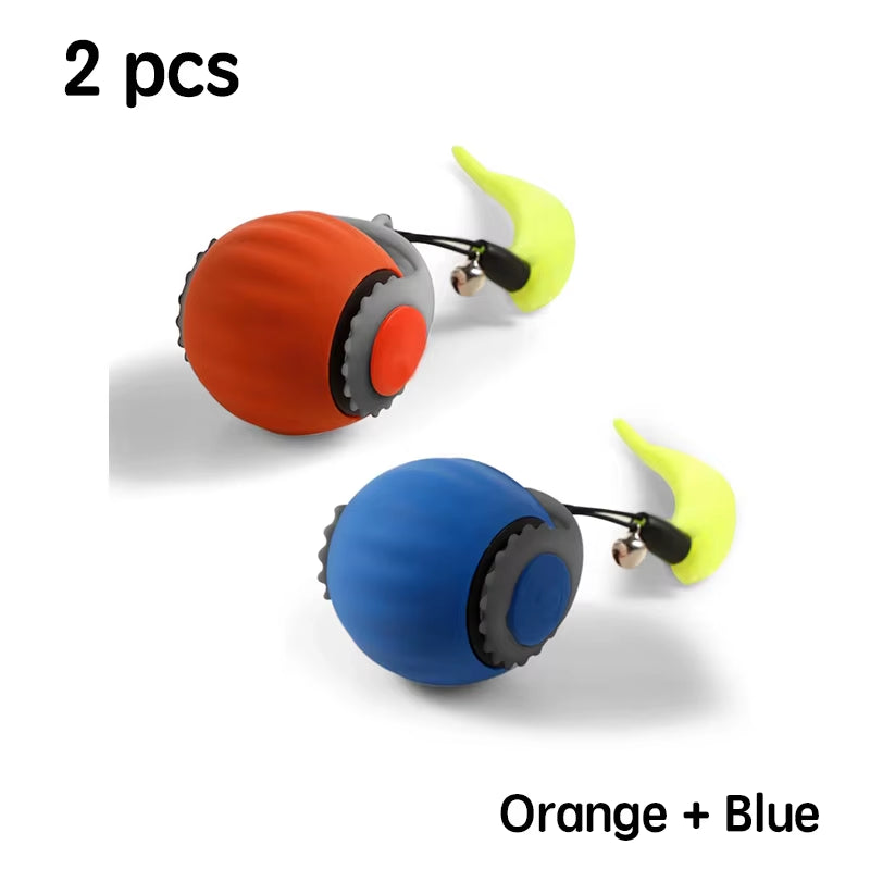 1/2PCS Interactive Cat Toys Ball Auto Electric Rolling Ball Toys for Cats/Kitty Pets Smart Automatic Teaser USB Rechargeable