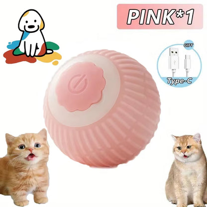 Cat Toys Toys for Cats Rechargeable Pet Interactive Automatic Rolling Ball Products Electric Dog Ball Toy Simulated Tail for Cat