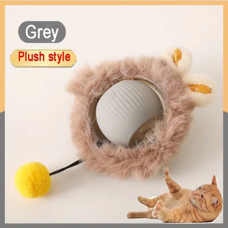 Cat Toys Toys for Cats Rechargeable Pet Interactive Automatic Rolling Ball Products Electric Dog Ball Toy Simulated Tail for Cat